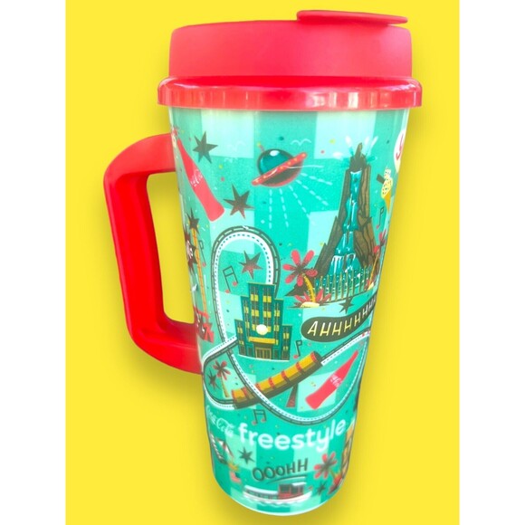Universal Orlando Resort Insulated Travel Cup Coca Cola Freestyle 24 Oz Whirley - Picture 5 of 8